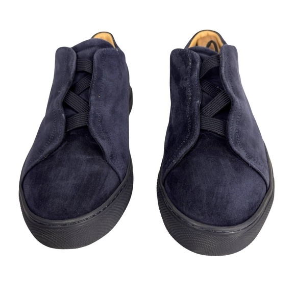 Myrqvist Alnö Navy Blue Suede Sneakers Men’s 11 US / 44 EU Leather Lining Rubber - Picture 4 of 11